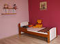 Bogna łóżko sosnowe dla dzieci 80x180, z materacem piankowym