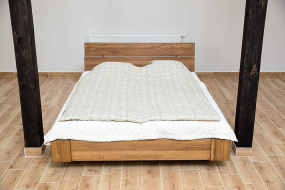 Ballega po LIFCIE -  łóżko bukowe lewitujące 180x200 cm