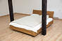 Zestaw bukowy: Beriet łóżko 140x200 z poj. pościel + 2 szafki nocne + komoda 120 cm