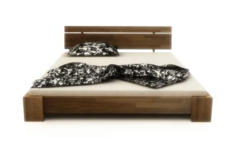Bandal niskie łóżko z drewna bukowego, rozmiar 120x200