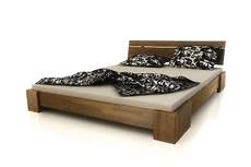 Bandal niskie łóżko z drewna bukowego, rozmiar 180x200