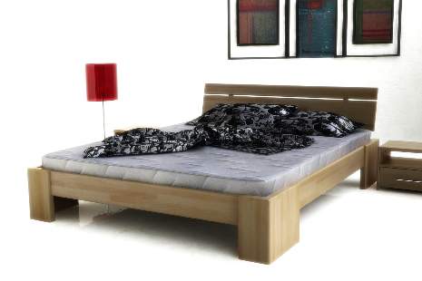 Bandal wysokie łóżko z drewna bukowego, rozmiar 160x200