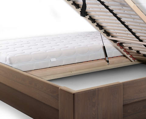 Bandal łóżko z pojemnikiem Mbox MAXI, z drewna bukowego, rozmiar 160x200