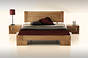 Vanes wysokie łóżko z drewna bukowego, rozmiar 140x200