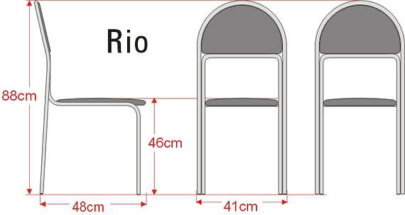 Krzesło Rio tapicerowane