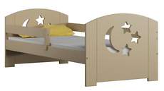 Merdok wanilia - łóżko sosnowe dla dzieci 80x180 z materacem piankowym