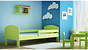 Mikel orzech - łóżko sosnowe dla dzieci 80x180 z materacem piankowym