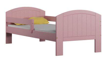 Mikel orzech - łóżko sosnowe dla dzieci 80x180 z materacem piankowym